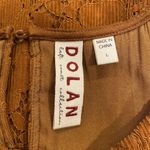 DOLAN Anthropologie Floral Norah Corduroy Pullover Blouse Brown Large Photo 9