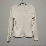 Banana Republic  Off White Ribbed Square Neck Sweater Photo 5