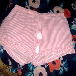 Romeo + Juliet Couture White & pink striped  Romeo & Juliet beach tassel boxer shirt tassel $88 spring Photo 1