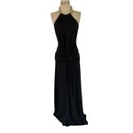 Jonathan Simkhai Annabelle Halter Gown in Black 8 New Womens Maxi Dress Photo 4