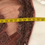 Whimsical Ethereal Pink black brown sheer kimono cardigan jacket fringe tassels #boho #hippie #indie #whimsygoth #fairycore bohemian festival cottagecore Size XL Photo 3