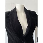 Newport News velvet blazer size 6 soft black cotton one button cocktail nye Photo 2