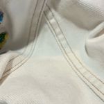 Aeropostale Customized-Patchwork white  denim jacket featuring gold sequin Size L Photo 10