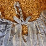 LC Lauren Conrad  Striped‎ Top Keyhole Back Casual Blouse XXL Photo 5