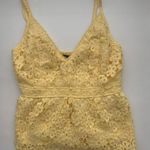 Abercrombie & Fitch yellow peplum tank Photo 1
