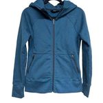 American Giant Storm Full Zip Hoodie Teal Green Women’s Size XS Photo 0