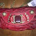Retro  Dark Red Patent Leather Juicy Couture Long Chain Purse NWT Photo 7