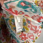 Anthropologie  Maureen Babydoll Tunic Blouse Sheer Multicolor Floral Paisley M Photo 7
