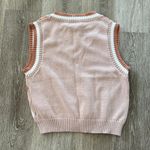 Urban Outfitters Y2k 2000s preppy Argyle academia sweater vest brown tan neutral medium new nwt Photo 7