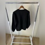 ANINE BING  AB Embroidered Blackk Crewneck‎ Size Small Photo 4