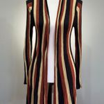 INC SALE! Striped Retro Duster Sweater Size M EUC Photo 0