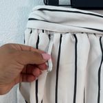 Forever 21 High Waist Black and White Striped Shorts Photo 3