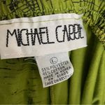 Vintage Michael Carrie Pants Lounge Buildings Art To Wear Lagenlook Green Black Size L Photo 12