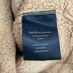 Tommy Hilfiger  Tan Teddy Faux Fur Quarter Zip Pullover Sweater Women’s Size XS Photo 3