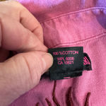 Rock & Roll Cowgirl Pink Embroidered Western Shirt LARGE Angel Wing Western RARE Photo 4