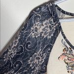 Miss Me  studded embellished lace sleeve top sz S Photo 4