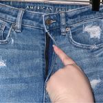American Eagle  Stretch Mom Straight Jean Distressed Size 2 Photo 4