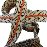 Laurel Burch Fabric Adjustable Strap Crossbody Bag W/Pockets Artsy Boho Tribal Brown Photo 3