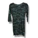 Forever 21  Contemporary Black Aqua Dot Twist Front Midi Dress Size M NEW Photo 1