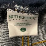 Motherhood Maternity Shirt Panel Straight Leg Jeans Blue Petite Large Photo 4