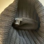 Ann Taylor Sleeveless Sweater Black Cream Cowl Neck Merino Wool Cashmere Bld S Photo 2