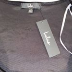 Lulus Positively Plush Black Velvet Notch Neck Thong Bodysuit Women's SMALL NWT Photo 7