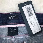 ALPINESTARS Roulette Skinny Straight Motorcycle Jeans Low‎ Rise Moto Size 1 New Blue Photo 4