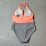 Holipick‎ Swimsuit Womens L Peach Black Sleeveless Lace One Piece Bikini NEW Orange Size L Photo 1