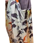 HD in Paris Anthropologie Women 2 Silk Dress Fern & Flower Flowy Slip Dress Boho Photo 4