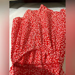 Princess Polly NWT Virgo Tie Front Romper Red size 8 Photo 4