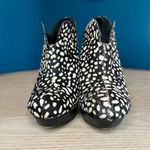 Dolce Vita Calf Hair Leather Animal Print Booties Ankle Boot Stiletto Womens 6.5 Black Photo 4