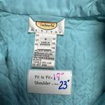 Talbots Quilted Vest Sleeveless Pockets Snap Front Aqua Blue Size S Petites Photo 2