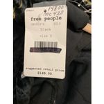 Free People  NEW Women Size 0 Black Be My Baby Velvet Mini Dress Mock Neck Floral Photo 4