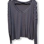 Brandy Melville Navy Striped Shirt Photo 0