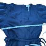 Apiece Apart Meru Linen Tencel Cropped Relaxed Fit Wrap Black Jumpsuit Size 10 Photo 8