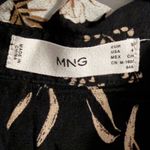 Mango  Elegant Black Floral Maxi Dress Photo 3