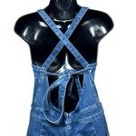 Madewell Women’s Wide Leg Crop Denim Jumpsuit Medium Wash Size Large Photo 4