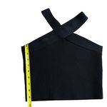 Allie Rose Allie Rise Size M Halter Neck Ribbed Crop Top Black Cocktail Going Out Top Party Photo 6