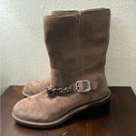Vince Camuto Keshilla Moto Boot Women’s Brown Sable Suede Leather Ankle Boots Photo 1