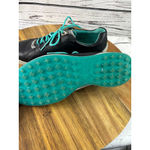 Women's ECCO Athletic Shoes Black Turquoise Size 8.5 Photo 7