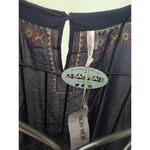 Anthropologie  Mur Mur Embroidered Short Sleeve  baby doll Medium Navy NWT Photo 2