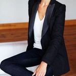 ZARA  DINNER TOXEDO Blazer Jacket w/ Velvet Lapel Collar Long Sleeves Black NEW Photo 0