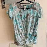 Allison Joy Blue Tye-Dye “French Tuck” style top Photo 1