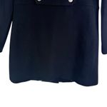 Talbots Italian Wool Blend Stadium Coat Zip Up Size 6 Black Longline Classy Photo 10