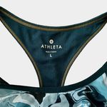 Athleta Green Marbled Triple Dare Sports Bra Photo 3