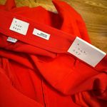 A New Day  Women’s 14 Red Stretch Midi Shorts Pleated Pockets Corpcore Girl Boss Photo 7