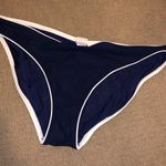 Tory Burch Navy And White Bikini Bottom Photo 0