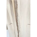 Joan Vass Beige Women's Solid Long Coat - Size S Photo 1