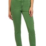 Kut From The Kloth NWT Rachel High Waist Paper Bag Waist Crop Pants Grass Green Photo 4