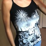 Las Vegas Graphic Cami Y2K Black Photo 0